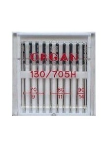 Igły uniwersalne Organ grubość 4x70, 4x80, 2x90 - 10 szt 