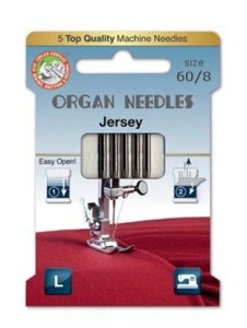 Igły Organ Jersey  ECO grubość 60 - 5 szt 