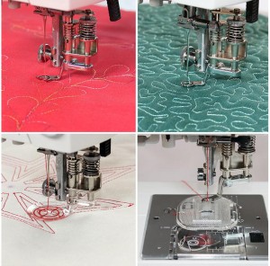 Zestaw stopek do pikowania, haftowania i cerowania Janome i Elna (rotacyjny)
