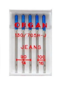 Igły Organ Jeans grubość 3x90, 2x100 - 5 szt