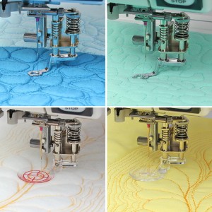 Zestaw stopek do pikowania, haftowania i cerowania Janome (wysoki uchwyt, rotacyjny)