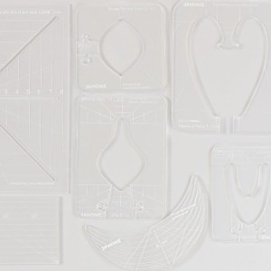 Zestaw linijek (szablonów) do pikowania