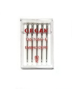 Igły Organ Embroidery 130/705H-E 80 - 5 szt