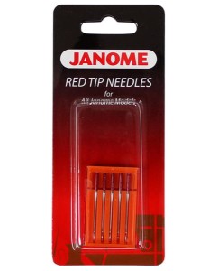 Igły Janome Red Tip do tkanin - 5 szt. o grubości 90