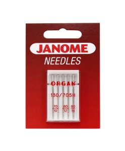 Igły Janome do tkanin - 5 szt. o grubości 70, 80 i 90