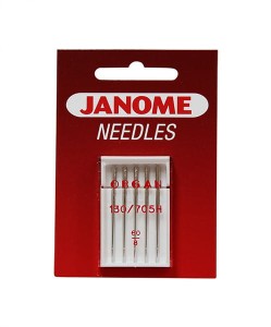 Igły Janome do tkanin - 5 szt. o grubości 60