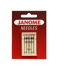 Igły Janome do tkanin - 5 szt. o grubości 65