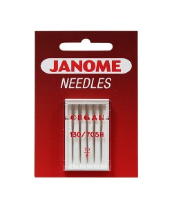 Igły Janome do tkanin - 5 szt. o grubości 70