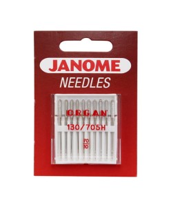 Igły Janome do tkanin - 10 szt. o grubości 70