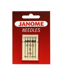 Igły Janome do tkanin - 5 szt. o grubości 75