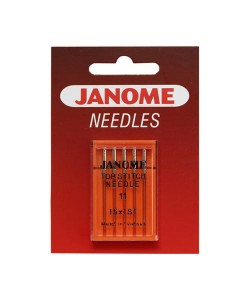 Igły Janome do tkanin - 5 szt. o grubości 75 (ściegi dekoracyjne)
