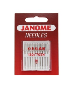 Igły Janome do tkanin - 10 szt. o grubości 80