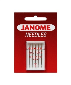 Igły Janome do tkanin - 5 szt. o grubości 80 (ściegi dekoracyjne)