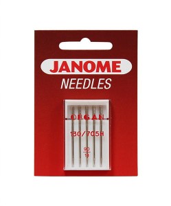 Igły Janome do tkanin - 5 szt. o grubości 90