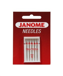Igły Janome do tkanin - 5 szt. o grubości 100