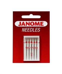 Igły Janome do tkanin - 5 szt. o grubości 110