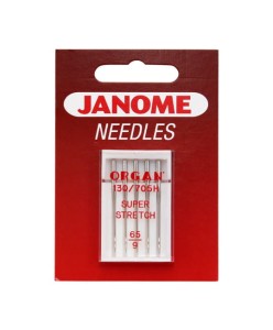 Igły Janome do dzianin, stretchu i materiałów super elastycznych - 5 szt. o grubości 65