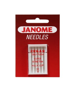 Igły Janome do dzianin, stretchu i materiałów super elastycznych - 5 szt. o grubości 90