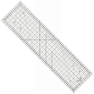 Linijka do patchworku i quiltingu, 160x600 mm, podziałka centymetrowa, czarna