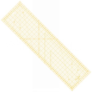 Linijka do patchworku i quiltingu, 160x600 mm, podziałka centymetrowa, żółta