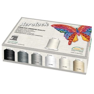 Zestaw nici owerlokowych Madeira Aerolock (24 szpulki po 1200 m)