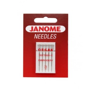 Igły Janome do haftowania - 5 szt. o grubości 75