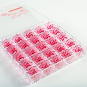 Szpulki plastikowe, płaskie Janome, komplet 25 szt.