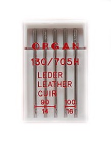 Igły Organ do skóry grubość 3x90, 2x100 - 5 szt