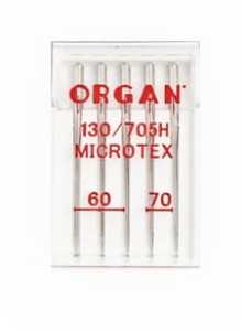 Igły Organ 130/705H Microtex 3x60, 2x70