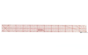 Linijka prostokątna 60x5 cm z zaznaczonymi kątami
