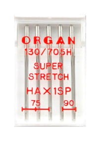 Igły Organ z kulką Super Stretch grubość 3x75, 2x90 - 5 szt