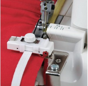 Prowadnik do wszywania gumy (3,5-8mm) do owerloków Janome i Elna