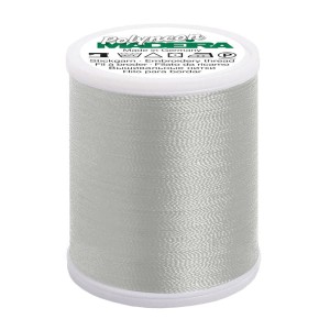 Nić hafciarska Madeira Polyneon 40, srebrna, 1000m