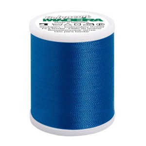 Nić hafciarska Madeira Polyneon 40, niebieska, 1000m